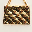 CHANEL Brooch metal Gold CC Auth 185856M-7