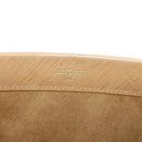 CARTIER Hand Bag Leather Beige Gold Auth 185857M-22