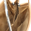 CARTIER Hand Bag Leather Beige Gold Auth 185857M-23