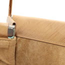 CARTIER Hand Bag Leather Beige Gold Auth 185857M-11