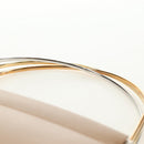 CARTIER Hand Bag Leather Beige Gold Auth 185857M-15