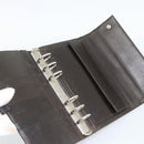 PRADA Agenda Day Planner Cover Nylon Khaki Silver Auth 185858-8