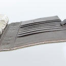 PRADA Agenda Day Planner Cover Nylon Khaki Silver Auth 185858-20