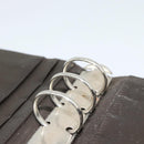 PRADA Agenda Day Planner Cover Nylon Khaki Silver Auth 185858-10