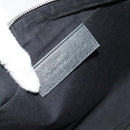 BALENCIAGA Classic Clip Clutch Bag Leather Khaki Silver Auth 185859-9