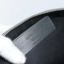 BALENCIAGA Classic Clip Clutch Bag Leather Khaki Silver Auth 185859-12