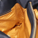VERSACE Shoulder Bag Nylon Black Gold Auth 185860-20