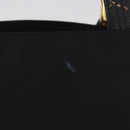 VERSACE Shoulder Bag Nylon Black Gold Auth 185860-3