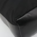 PRADA Shoulder Bag Nylon Black Gold Auth 185861V-11