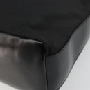 PRADA Shoulder Bag Nylon Black Gold Auth 185861V-12