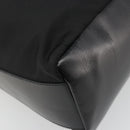 PRADA Shoulder Bag Nylon Black Gold Auth 185861V-13