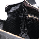 PRADA Shoulder Bag Nylon Black Gold Auth 185861V-20