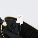 PRADA Shoulder Bag Nylon Black Gold Auth 185861V-23