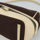 PRADA Hand Bag Canvas Brown Auth 185862-14