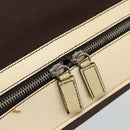 PRADA Hand Bag Canvas Brown Auth 185862-17