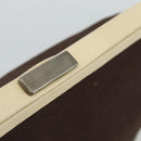 PRADA Hand Bag Canvas Brown Auth 185862-19