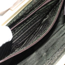 PRADA Hand Bag Canvas Brown Auth 185862-24