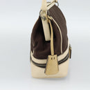PRADA Hand Bag Canvas Brown Auth 185862-3