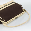 PRADA Hand Bag Canvas Brown Auth 185862-7