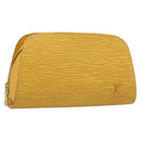 LOUIS VUITTON Epi Dauphine PM Pouch Yellow M48449 LV Auth 185864-1