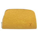 LOUIS VUITTON Epi Dauphine PM Pouch Yellow M48449 LV Auth 185864-13