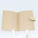 LOUIS VUITTON Monogram Vernis Agenda PM Planner Cover Beige R21001 Auth 185865-8
