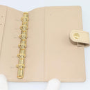 LOUIS VUITTON Monogram Vernis Agenda PM Planner Cover Beige R21001 Auth 185865-18