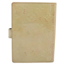 LOUIS VUITTON Monogram Vernis Agenda PM Planner Cover Beige R21001 Auth 185865-2