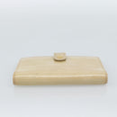 LOUIS VUITTON Monogram Vernis Agenda PM Planner Cover Beige R21001 Auth 185865-3