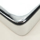 PRADA Hand Bag Patent Leather 2way Silver Auth 185901M-20