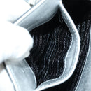 PRADA Hand Bag Patent Leather 2way Silver Auth 185901M-28