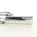 PRADA Hand Bag Patent Leather 2way Silver Auth 185901M-3