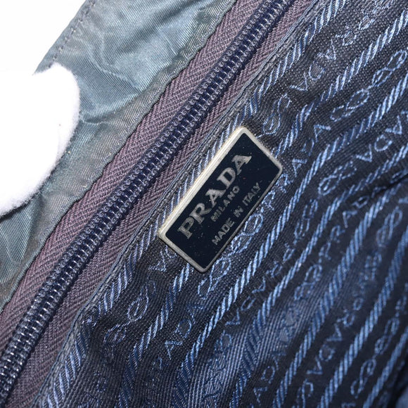 PRADA Chain Shoulder Backpack Nylon Green Silver Auth 185902A