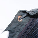 PRADA Chain Shoulder Backpack Nylon Green Silver Auth 185902A-21