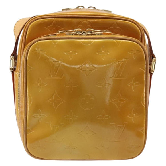 LOUIS VUITTON Monogram Vernis Wooster Shoulder Bag Beige LV Auth 185903