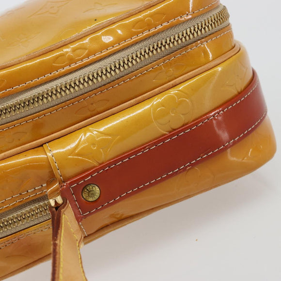 LOUIS VUITTON Monogram Vernis Wooster Shoulder Bag Beige LV Auth 185903