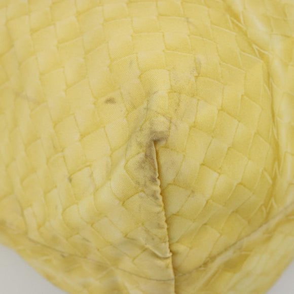 BOTTEGA VENETA INTRECCIATO Tote Bag Nylon Yellow Auth 185904A