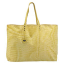 BOTTEGA VENETA INTRECCIATO Tote Bag Nylon Yellow Auth 185904A-13