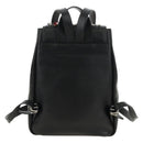 SAINT LAURENT Backpack Leather Black Silver Auth 185905SM-2