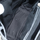 SAINT LAURENT Backpack Leather Black Silver Auth 185905SM-10