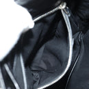 SAINT LAURENT Backpack Leather Black Silver Auth 185905SM-36