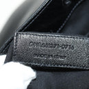 SAINT LAURENT Backpack Leather Black Silver Auth 185905SM-11