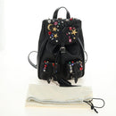 SAINT LAURENT Backpack Leather Black Silver Auth 185905SM-12