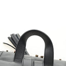 SAINT LAURENT Backpack Leather Black Silver Auth 185905SM-14