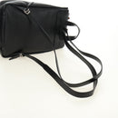 SAINT LAURENT Backpack Leather Black Silver Auth 185905SM-8