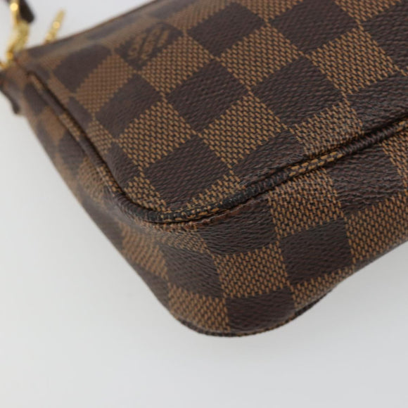 LOUIS VUITTON Damier Ebene Pochette Accessoires Pouch N41206 LV Auth 185906A