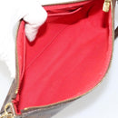 LOUIS VUITTON Damier Ebene Pochette Accessoires Pouch N41206 LV Auth 185906A-11