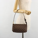 LOUIS VUITTON Damier Ebene Pochette Accessoires Pouch N41206 LV Auth 185906A-20