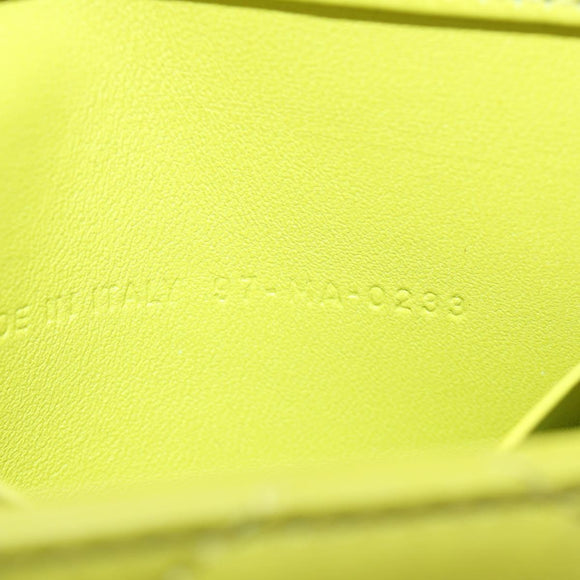 Christian Dior Cannage Miss Caro Chain Pouch Lamb Skin Green Gold Auth 185907SM