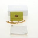 Christian Dior Cannage Miss Caro Chain Pouch Lamb Skin Green Gold Auth 185907SM-24